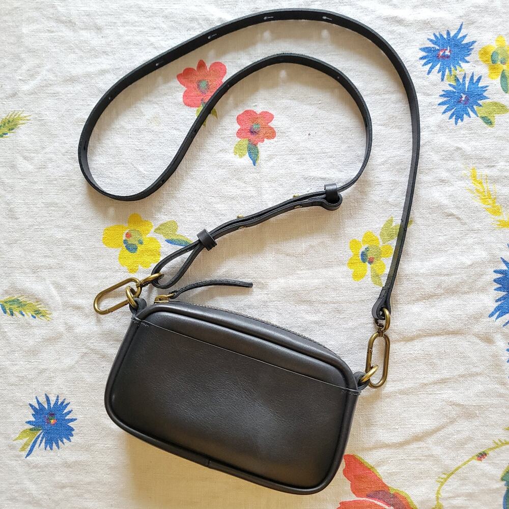 Madewell Carabiner Mini Leather Crossbody Bag